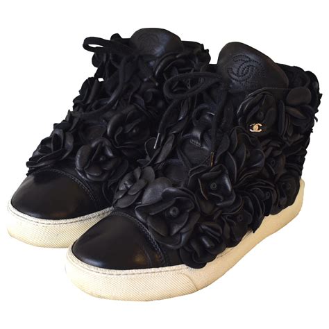 chanel camelia sneakers online|Chanel camellia jelly shoes.